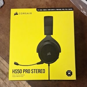 Corsair HS50 Pro Stereo Headset in Black and Yellow